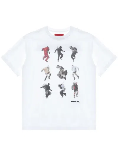 Kusikohc Graphic-print Cotton T-shirt In 白色