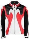 Kusikohc Graphic-print Leather Jacket In Red