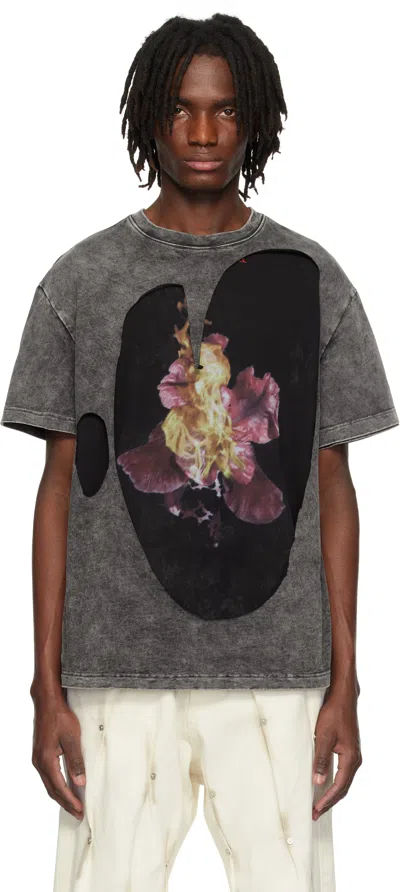 Kusikohc Gray & Black Layered T-shirt