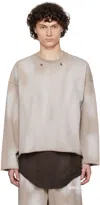 Kusikohc Gray Faded Sweatshirt In Grey