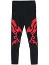 Kusikohc Heart-print Leggings In Black