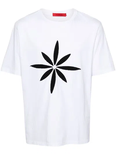 Kusikohc T-shirt Mit Logo-patch In Weiss