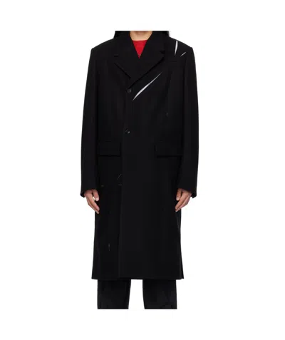 Kusikohc Long-sleeved Coat In Black