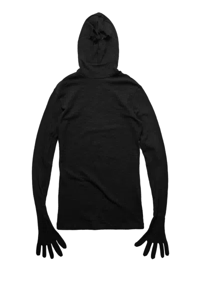 Kusikohc Mask Tight Light Ls T-shirt In Black