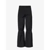 KUSIKOHC KUSIKOHC MENS BLACK RIVET WIDE-LEG MID-RISE WOVEN TROUSERS