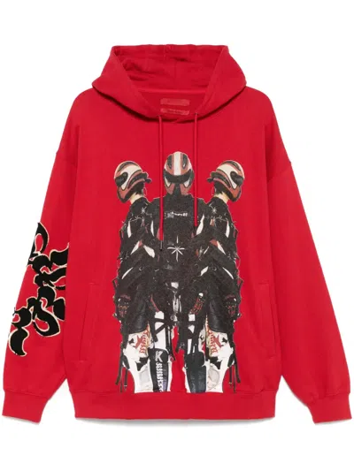 Kusikohc Moto Men Hoodie In Red