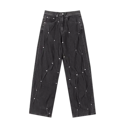 Kusikohc Multi Rivet Denim Black