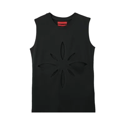 Pre-owned Kusikohc Origami Cut Out Sleeveless Top 'black' | Men's Size M