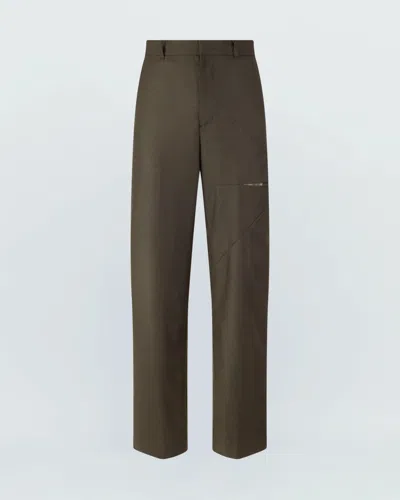 Kusikohc Origami Pants Olive In Green