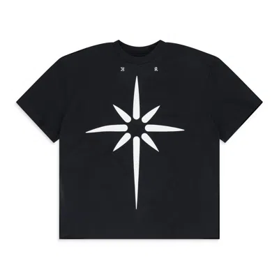 Kusikohc Oversized Star Print T-shirt Black