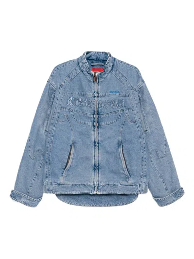 Kusikohc Panelled Denim Jacket In Blue