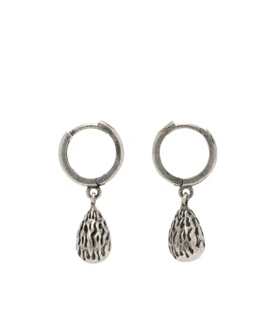 Kusikohc Silver Fire Tears Earrings