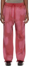 Kusikohc Red Dyed Sweatpants In Red