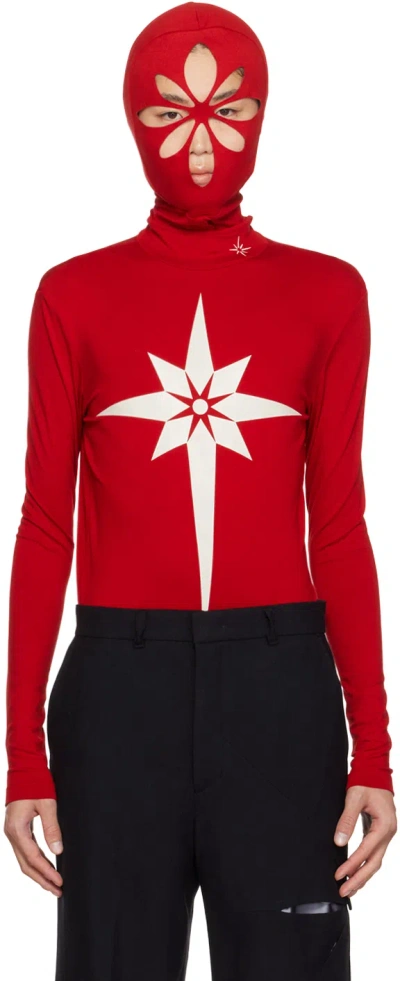 Kusikohc Red Printed Long Sleeve T-shirt