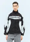 Kusikohc Black & Off-white Rider Jacket In Black