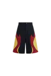 Kusikohc Rider Flame-print Shorts