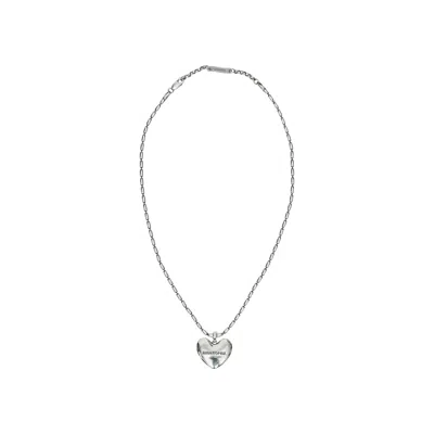 Pre-owned Kusikohc Right To Fail Heart Necklace 'grey' | Men's Size Onesize