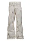 Kusikohc Rivet-embellished Jeans In White