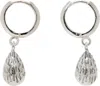 Kusikohc Silver Fire Tears Earrings In Silver