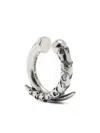 Kusikohc Textured Claw Ear Cuff In Metallic