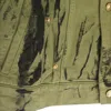 Kusikohc Washed Green Denim Jacket In Green