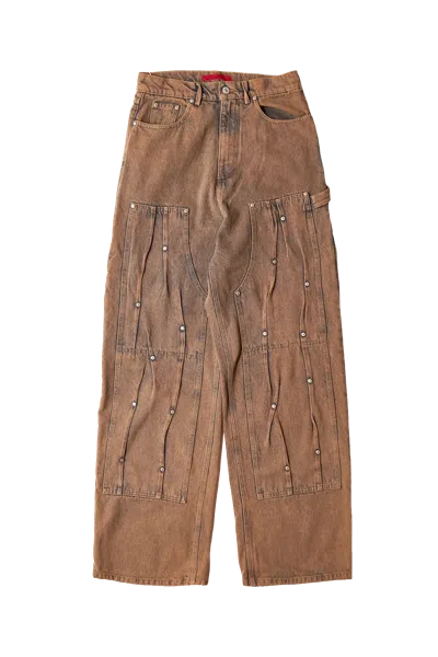 KUSIKOHC KUSIKOHC WORKWEAR MULTI RIVET DENIM