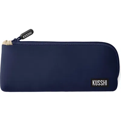 Kusshi Cosmetics Pencil Case In Blue