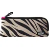 Kusshi Cosmetics Pencil Case In Zebra/fuschia