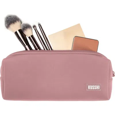 Kusshi Essentials Cosmetics Pouch In Pink