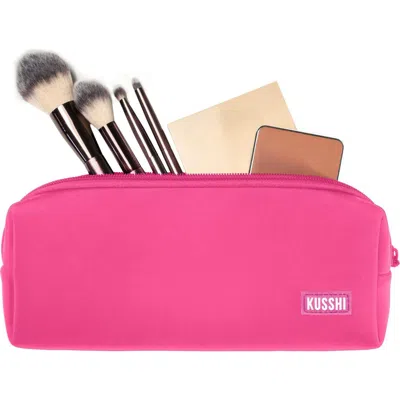 Kusshi Essentials Cosmetics Pouch In Pink