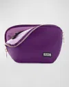 Kusshi Everyday Makeup Bag In Garnet/lilac Nylon