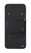 Kusshi Large Jewelry Organizer In Black Satin Nylon & Blush Micro Suede