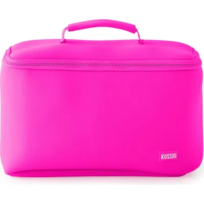 Kusshi Large Neoprene Train Case In Pattern