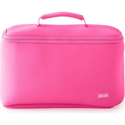 Kusshi Large Neoprene Train Case In Pink