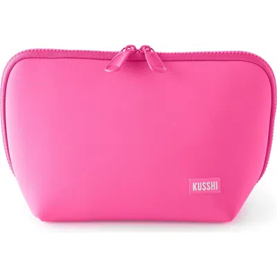 Kusshi Neoprene Makeup Bag In Pink