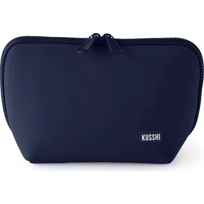 Kusshi Neoprene Makeup Bag In Blue