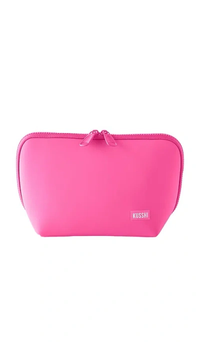 Kusshi Neoprene Makeup Bag In Pink
