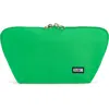 Kusshi Signature Makeup Bag In Kelly Green/light Navy