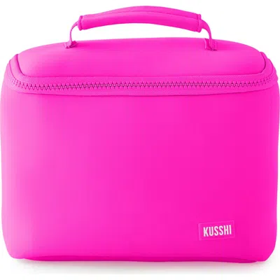 Kusshi Small Neoprene Train Case In Pink