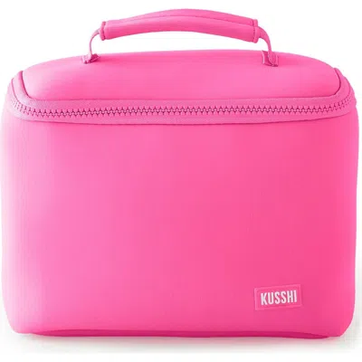 Kusshi Small Neoprene Train Case In Pink