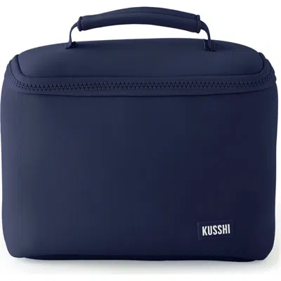 Kusshi Small Neoprene Train Case In Blue