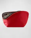 Kusshi Vacationer Leather Makeup Bag In Red