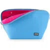 Kusshi Vacationer Makeup Bag In Electric Blue/neon Pink
