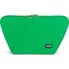 Kusshi Vacationer Makeup Bag In Kelly Green/light Navy