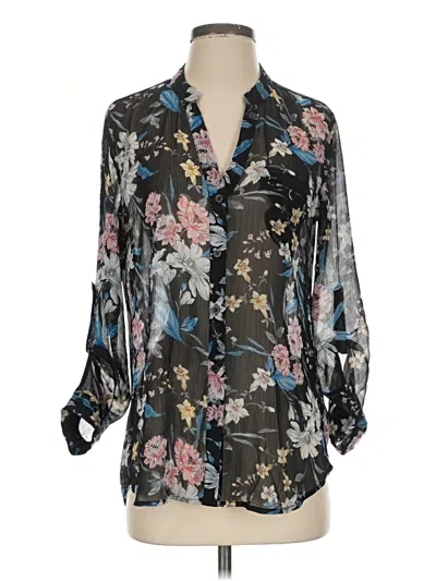 Pre-owned Kut From The Kloth 3/4 Sleeve Blouse In Black