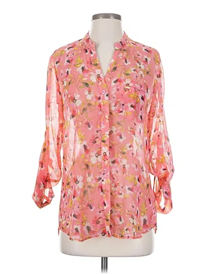 Pre-owned Kut From The Kloth 3/4 Sleeve Blouse In Pink