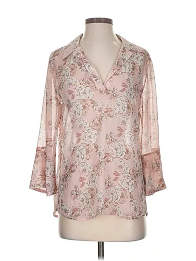 Pre-owned Kut From The Kloth 3/4 Sleeve Blouse In Pink