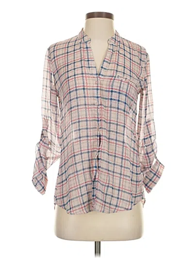 Pre-owned Kut From The Kloth 3/4 Sleeve Blouse In Pink