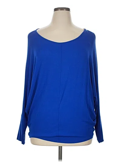 Pre-owned Kut From The Kloth 3/4 Sleeve T-shirt In Blue