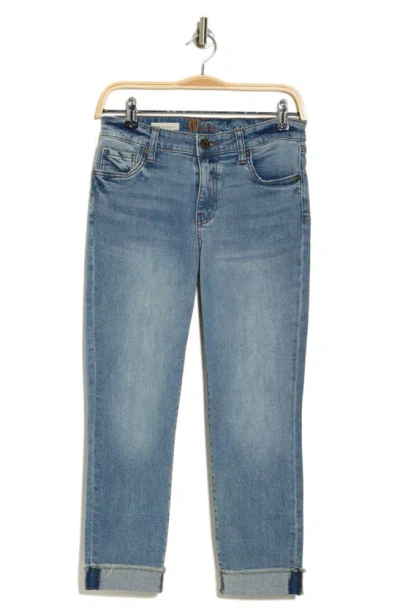 Kut From The Kloth Abigail Crop Straight Leg Jeans In Boxwood W/ New V